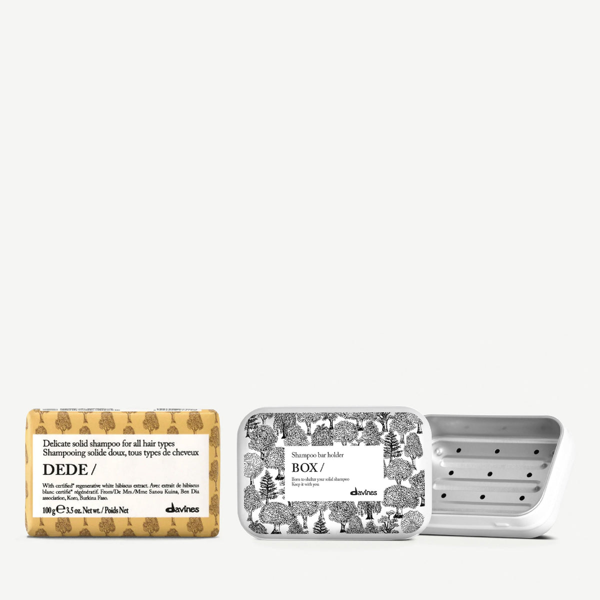 Davines DEDE Solid Shampoo and Case